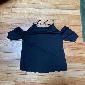 black off the shoulder top